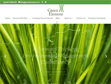 Tablet Screenshot of greenelement.co.uk